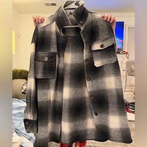 She + Sky Monochrome Plaid Jacket
